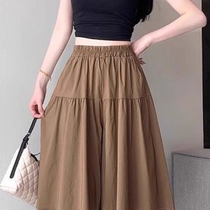 La Chapelle | Black Ice Silk Wide Leg Short Pants for Women Summer Lightweight High Waist Loose Slimming Casual