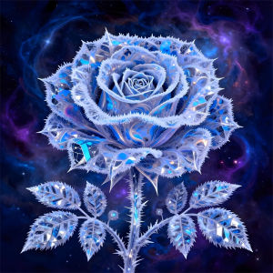 HUACAN Full Kits Diamond Painting Rose Flower Mosaic Personalized Gifts 5D DIY Diamond Art Floral Starry Sky Craft Handmade