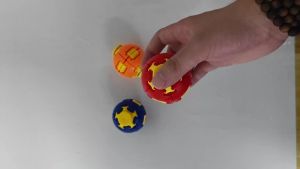 Bandai | 3D Printed Press To Spin Fidget Ball Rotating Fingertip Gyro Stress Relief Anxiety Sensory Toy Desktop Ornament Novelty Gift