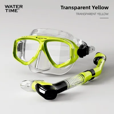 WATERTIME | Underwater Diving Breathing Equipment Snorkeling Mask Set Myopia