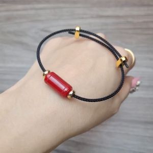 Vòng cáp lu thống Ngọkc Huyết Đỏ - Phong Thủy TUDO