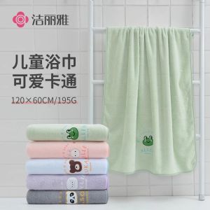 ผ้าขนหนูอาบน้ำเด็ก ผ้าขนหนูอบผ้าฝ้ายแท้ ผ้าขนหนูอ้อมนุ่ม ดูดซับน้ำ ผ้าขนหนูเด็ก ผ้าขนหนูอบลายการ์ตูน