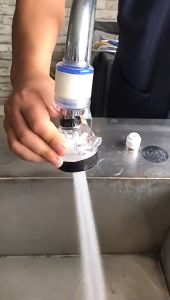 Bộ Lọc Nước 3 Chế độ Lắp Đầu Vòi Rửa Bát Xoay 360 độ Lọc Nước Kèm Tăng Áp Tặng Đầu Nối