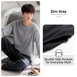 JIALEFEN | Spring and Autumn Pure Cotton Long Sleeve Lightweight Casual Wearable Home Suit
