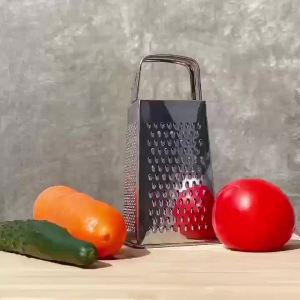 Stainless Steel 4 Sided Blades Household Box Grater Container Multipurpose Vegetables Cutter Kitchen Tools Manual Cheese Slicer