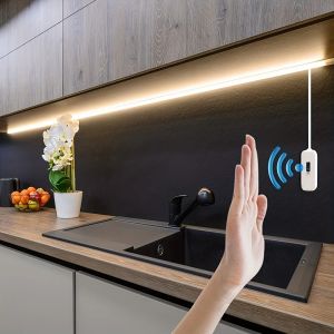 1M DC 5V Night Lights Lamp USB Gesture Sensor Dimmable 2835 Strip Lights TV Backlight Kitchen Hand Sweep Waving Tape Diode