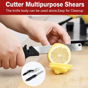 Multipurpose Food Shears Stainless Steel Barbecue Steak Cutting Shear Household Vegetable Scissors Kitchen Tool Fruit Knife