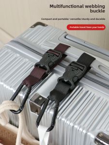 Adjustable Outdoor Luggage External Hook Travel Bag Connecting Rope Quick Release Buckle Carrying Case Mountaineering Bag