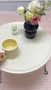 Folding Nordic Coffee Table Black 46CM Family Living Room Tea Table Small Apartment Coffee Table Tea Table