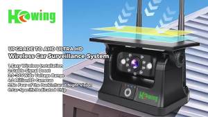 2026 Solar Magnetic Wireless Backup Camera for iPhone Android 9600mAh Rechargeable Rear View Camera WIFI for Truck RV Trailer