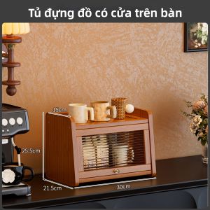 CHUJUN | Kệ Đa Tầng Trưng Bày Cốc Cà Phê Tách Trà & Ly Nước Gọn Gàng