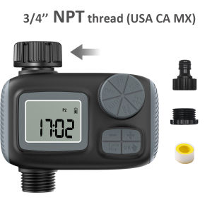 Automatic Watering Timer Intelligent Irrigation System Faucet Timer Programmer LCD Display IPX5 Suitable for Garden Lawn