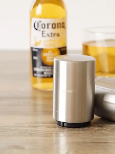 ที่เปิดขวดอัตโนมัติสแตนเลส ใช้งานง่าย พกพาสะดวก เลเซอร์ตามแบบ ข้อความ/โลโก้/รูปคน ฯลฯ ออกแบบเองได้