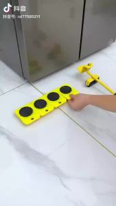 Furniture Mover Tool Set Heavy Stuffs Moving Roller with Bar Furniture Mover Lifter with Wheel Professional Moving Tool