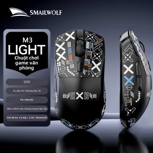 SMAILWOLF | Chuột Chơi Game SMAILWOLF M3 Nhẹ Bluetooth Không Dây 2.4G Chuột Gia Đình Dành Cho Laptop Thể Thao Điện Tử FPS Sản Phẩm Mới 26