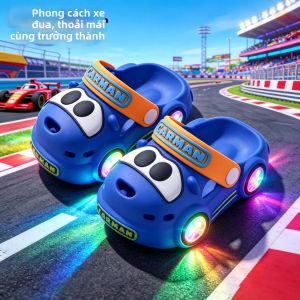 JIFANPAUL | Dép Lò Xo Bé Trẻ Có Đèn Chống Trượt