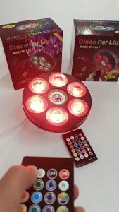 "SLINGBLING SHOP" ( RGB+W ) 4 in1 DISCO PAR LIGHT MUSIC LIGHT WITH REMOTE CONTROL 60W