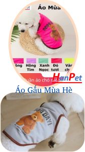 Quần áo chó mèo - Áo gấᴜ hè thu ba lỗ