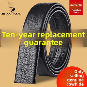 JIFANPAUL | Buckle-free Mens Leather Belt Genuine Leather