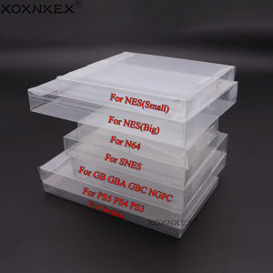 10pcs Transparent Clear Cartridge Protective Case Cover For GB GBA GBC SNES N64 NES NGPC Protector Box For Game Boy Boxed Game