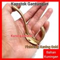 gantungan kapstok hook gantungan baju 2 kait kuningan antik kuning gold kapstok antik unik. 