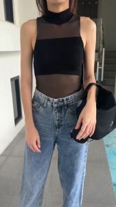 กล้ามแขนกุดซีทรูสีดำ สวยมาก ใส่ไปผับสับๆสวยหรูดูดีเว่อร์