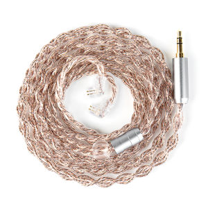 Kbear | KBEAR Glitter Pure Silver + Furukawa High-Purity Copper Hi-Fi Headphone Upgrade Cable With 2-PIN/MMCX/QDC Pin For Wired Headest