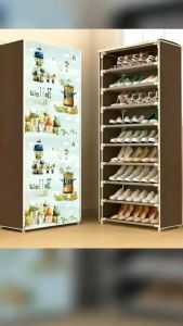 Rak Sepatu Portable 10 Susun serbaguna Full Resleting tipe 1099 rak sendal multifungsi rak sepatu minimalis
