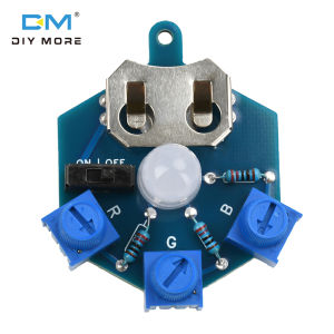 diymore RGB LED Light Circuit Board Welding Practice DIY Electronic Beginner Learning Welding Fun DIY Kit