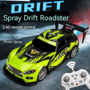 New 2.4g Car Light Music Spray Remote Control Racing Boy Rc Drift Racing Car Sports Car Toy Boy Christmas Gift Toy Decorations