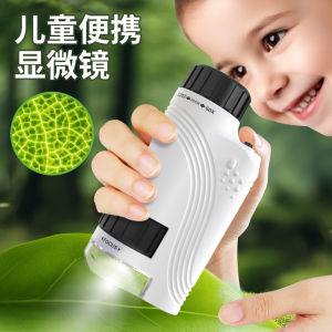 Microscope Di Động 60-120X Quan Sát Thí Nghiệm Khoa Học Giáo Dục Đồ Chơi Giáo Dục Quà Tặng Cho Trẻ Em Từ 7-14 Tuổi