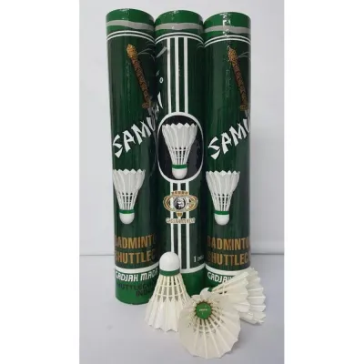 SHUTTLECOCK BADMINTON SAMURAI HIJAU ORIGINAL 1 SLOP 12 PCS KOK