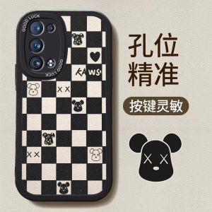 DABUU Oppo Reno6 Pro+ Phone Case Silicone Protective Cover Full Protection Cute Cartoon Bear Pattern Men Women Style Anti-Fall