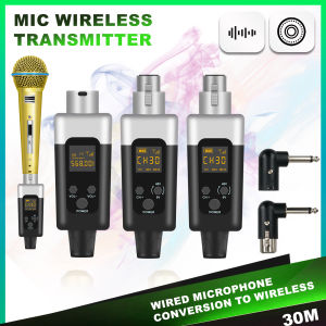 48V/0V UHF Wireless Microphone Converter XLR Transmitter and Receiver Microphone Wireless System for All Kind Microphone