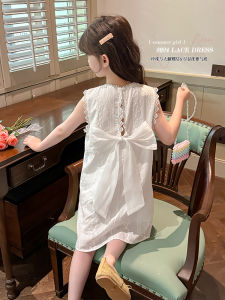 Váy Công Chúa Mùa Hè Cho Bé Gái Váy Cotton Nguyên Chất Không Tay Thời Trang Cho Trẻ Em Váy Cho Bé Gái