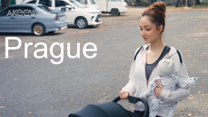 Akeeva High Seater Self-Fold Travel Stroller (Prague)
