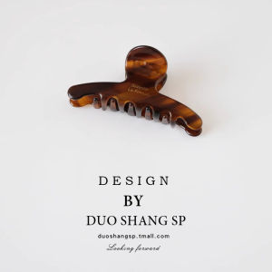 DUOSHANG | Elegant Acetate Hair Clip Midsize Shark Design For Bun Styling