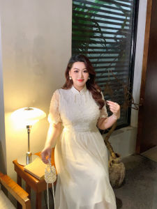 Big Size Women Dress New Chinese Style