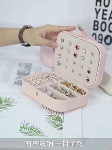 【HHarbour】กล่องเครื่องประดับ หนัง PU ความจุขนาดใหญ่ ชั้นคู่ สําหรับใส่เครื่องประดับ กล่องเก็บเครื่องประดับ