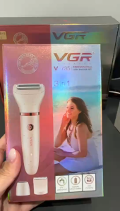 VGR V-735 3in1 Hair Removal Appliance Lady Shaver Callus Remover Electric Rechargeable Professional Epilator with 100% Original Guarantee
