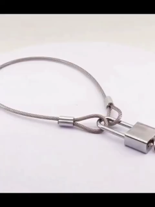 1.5M/2M Stainless Steel Cable Lock for Bicycle Motorcycle Anti-Theft Strong Security Wire Rope