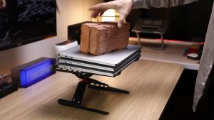 Meewoo Laptop Stand Metal Adjustable Laptop Stand Laptop Holder Laptop Riser Vertical Laptop Stand for 12-18inch Laptop