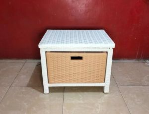 (Ready stok) Meja tv rotan minimalis modern lemari laci 2 rotan sintetis bebas pilih warna