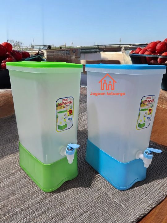 Dispenser Air + Keran 10 Liter Tempat Jualan Jus | Lazada Indonesia