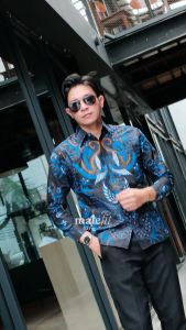 MaleFit Batik - Kemeja Batik Pria Lengan Panjang Slimfit Lapis Furing Motif Gurdho