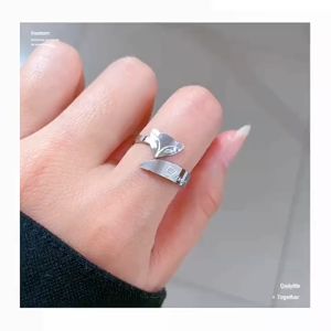 Nhẫn titan nữ con cáo free size thời trang cao cấp thép không gỉ