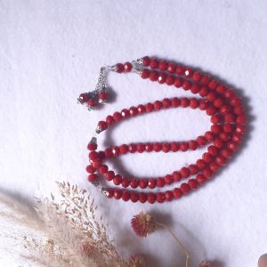 TASBIH KRISTAL DOFF TASBIH MURAH 10 MM 99 BUTIR FREE BOX