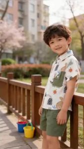 Baju Set Budak Lelaki Murah Stok Baru Kemeja Short Sleeve Motif Dinosaur Comel Seluar Cargo Boy Style Sport Baju Harian Cool Wear Pakaian Kanak Kanak Lelaki 0 Tahun Hingga 5 Tahun