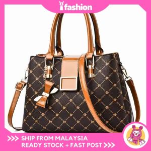 iFASHION 2027 READY STOCK Women Crossbody Shoulder Handbag Bag Wanita Perempuan PU Beg Sandang Tangan