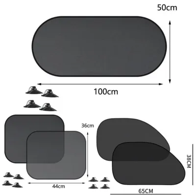 1-5Pcs Universal Car Sunshades Foldable Auto Side Window Rear Windscreen Mesh Sunshade Cover Car Windshield Accessories Exterior